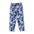 thumbnail image 4 of Daiia Blue Lightning2 Women's Sleep Pant with Pockets and Drawstring,Pajama Pants-Large, 4 of 9