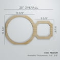 thumbnail image 3 of Ekena Millwork 25 "W x 15 3/8"H x 1/4"T Medium Hemingway Decorative Fretwork Wood Wall Panels, Cherry, 3 of 18