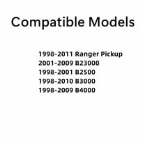 Stationary Back Window Back Glass Compatible with Ford Ranger/Mazda B2300/Mazda B2500/Mazda B3000/Mazda B4000 1998-2011 Models