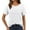 White, variant on Women Blouses Dress Tops for Women Business Casual Summer plus Size Blouse under 15 T Shorts 5x Womens Dress Shirt Figs Top plus Size Womens Tee Shirts Long Sleeve Button up Hot Gear Vest Black 2XL
