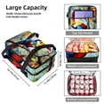 thumbnail image 3 of Toucan Double Layered Insulated Refrigerated Lunch Bag with Two Compartments, Large Capacity, Hand Carry - 7.1x11.4x16.1 Inches, 3 of 6