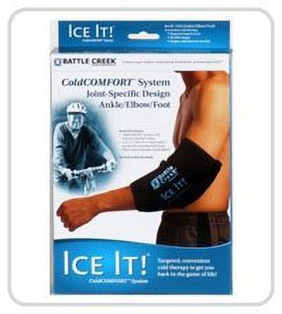 Ice It! ColdCOMFORT Cold Therapy System Ankle / Elbow / Foot, Standard, 10.5 X 13 Inch, 1 Kit