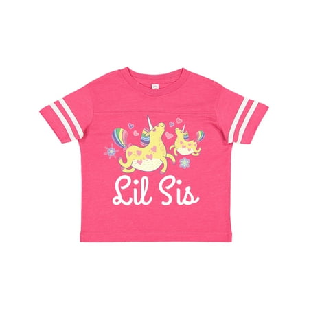 

Inktastic Lil Sis Unicorn Girls Sister Gift Toddler Toddler Girl T-Shirt