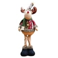 thumbnail image 1 of URMAGIC Christmas Doll Ornament Xmas Reindeer Standing Figure Toys Plush Dolls Home Indoor Table Ornaments Christmas Party Decor Gifts, 1 of 5