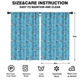 thumbnail image 2 of Blackout Kids Curtains,Robot and Sparks Blue Pattern Children's Insulated Curtains Set Of 2,Bedroom Essentials,Toddler Room Decor 52"x84", 2 of 5