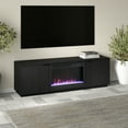 thumbnail image 5 of Mansfield Rectangular TV Stand with 26" Crystal Fireplace for TV's up to 78" in Black Grain, 5 of 8