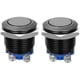 thumbnail image 1 of BRIGHTFUFU 2pcs 16mm pulsador momentáneo botón negro interruptor de shell interruptor de reinicio industrial, 1 of 7