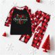 thumbnail image 1 of Pijama familiar europeo con estampado navideño de moda, traje para padres e hijos, blusa y pantalones de poliéster., 1 of 3