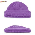 thumbnail image 5 of Spencer 1PC Swag Wool Fisherman Beanies for Men, Knit Short Watch Cap Winter Warm Hats （Yellow）, 5 of 9