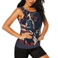 thumbnail image 2 of Xecao Patriotic Bulldog Art Print Women's Scoop Neck, Loose-Fit Workout Tank Tops for The Gym,Sleeveless T-shirt-X-Large, 2 of 7