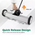 thumbnail image 4 of Laicejoy Magnetic Pickup Sweeper with Wheels, 24" Heavy-Duty Magnet with Telescoping Handle, Quick Release Latch, 4 of 8