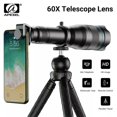 thumbnail image 2 of Lente Telescópica Apexel Hd 60X, Lente De Zoom Astronómico Monocular Profesional Para Teléfono Móvil Con Trípode Para Teléfonos Inteligentes Iphone Minnieouse AF000471-00, 2 of 6