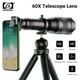 thumbnail image 2 of Lente Telescópica Apexel Hd 60X, Lente De Zoom Astronómico Monocular Profesional Para Teléfono Móvil Con Trípode Para Teléfonos Inteligentes Iphone Vogacara AF000471-00, 2 of 6