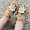 thumbnail image 4 of Zanarzt Girls Jelly Sandals Summer Water Beach Toddler Girls Jelly Shoes Soft Unisex Child Boys Jellies Sandals Rubber Sole Closed Toe Beach Summer Mary Jane Kids Princess Dress Flat Yellow,12, 4 of 5