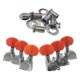thumbnail image 2 of 6x clavija de afinación de guitarra de aleación de Zinc, perillas de clavija con tornillos, tuercas, juntas para accesorios de guitarra, 2 of 9