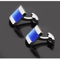 thumbnail image 4 of Coofit Square Beautiful Stone Cuff Link Men's Cufflinks Gift Boxed, 4 of 9