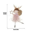 thumbnail image 3 of chaungfeng Hanging Ornaments, Flower Angel Ornaments, Christmas Fairy Hanging Ornaments for Spring Easter Summer Wedding Present Decor(Elk Angel Ornaments), 3 of 5