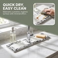 thumbnail image 5 of Unique Bargains Faucet Mat Versatile Kitchen Sink Mat for Home Beige 15.7*3.9 in, 5 of 7