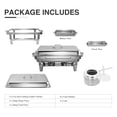 thumbnail image 6 of Catering Pans Chafer Chafing Dish Sets 9L/8Q 4Pack Stainless Steel Food Warmer, 6 of 12