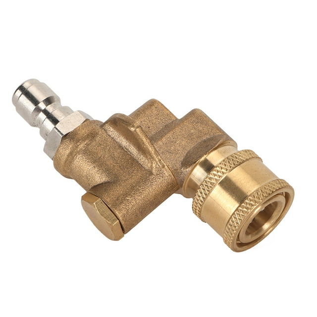 Acoplador Pivotante de Conexión Rápida de 1/4 pulg Ajustable 4500 Psi Diseño Multifuncional Rendimiento Estable de Alta Presión Fácil Instalación para Boquilla de Lavado ANGGREK Otros
