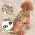 thumbnail image 6 of MoNiBloom No Pull Dog Harness, Pet Vest Adjustable Mesh Breathable Harnesses for Dogs Walking, Light Brown S, 6 of 8