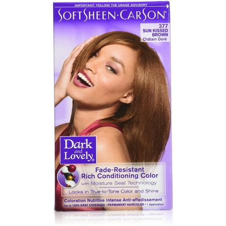 Dark and Lovely Fade Resistant Rich Conditioning Color, No. 377, Sun Kissed Brown 1 (Best Fade Resistant Hair Color)