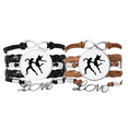 thumbnail image 1 of Bracelet de Danse Duet Performance Sportive Bracelet en Cuir Double Ensemble, 1 of 3