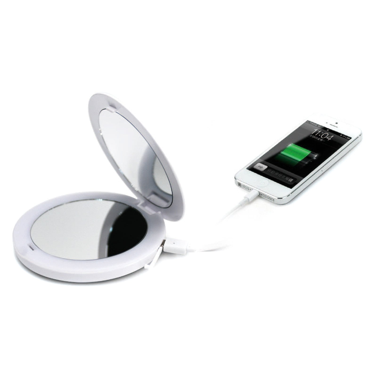 Elegant Home Fashions TOUCHBeauty LED Compact Mirror with Powerbank