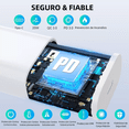 thumbnail image 2 of Cargador Rápido Tipo C De 25w Para Samsung Galaxy Con Cable blanco, 2 of 5
