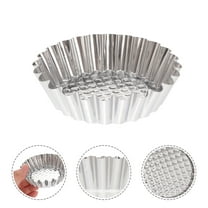OFFIGAM 20PCS Reusable Cupcake Moulds Baking Cups Muffin Baking Cups in Silver for Home Bakers