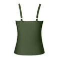 thumbnail image 5 of Siilsaa Tankini Tops for Women Swimwear Top Only Tummy Control Bathing Suit Top No Bottom Modest Swim Top AG,S, 5 of 5