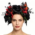 thumbnail image 6 of Hfppkn Plastic Rose Crown Headband Style 1 22x23cm Vintage Flower Hair Hoop, 6 of 7