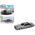 thumbnail image 2 of 1979 Lincoln Continental Lowrider Silver Metallic with Lowrider Graphics "Luxury Cruisers" Series 1/64 Diecast Model Car by Auto World, 2 of 3