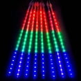 thumbnail image 3 of FungLam 10tube 50cm 360LED Meteor Shower Rain Tree Lights String Light Outdoor Garden Xmas Decor (Multicolor) US Plug, 3 of 4