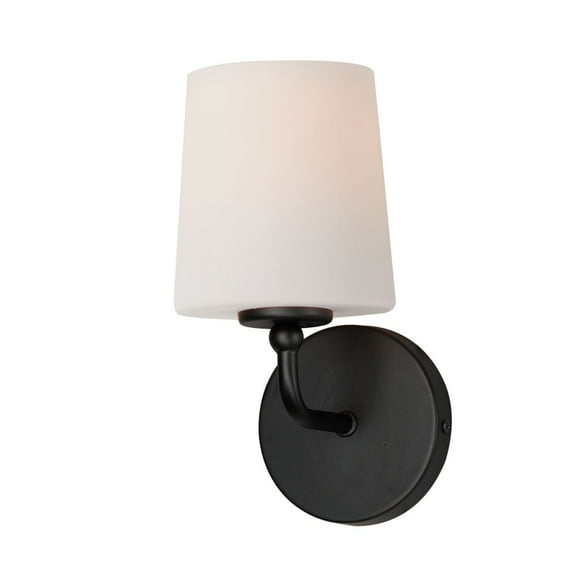 12091SWBK Maxim Lighting Bristol - 1 Light Wall Sconce-10 Inches Tall and 5 Inches Wide-Black Finish