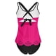 thumbnail image 4 of Traje de baño de dos piezas para mujer, estilo conservador, con un traje de baño de dos piezas ahuecado para mujer, trajes de baño tankini para mujer, traje de baño de 2 piezas para mujer, trajes de b, 4 of 9