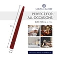 thumbnail image 3 of Colonial Candle Unscented 6 In Taper Candle, 12 Pieces, Traditional Cranberry, 3 of 6