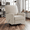 Beige, variant on Fairyland Multi-Functional Swivel Glider Recliner Chair, 360° Rocking Recliner for Small Spaces, Nursery & Home Theater,Beige