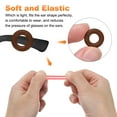 thumbnail image 4 of 14 Pairs Glasses Ear Grip 0.52" Silicone Ring Type Eyewear Retainer, Brown, 4 of 7