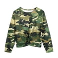 thumbnail image 6 of Gpaecead Girls Sweatshirt Long Sleeve Camouflage Crewneck Pullover Sweatshirts for Teen Girls 10 Years Army Green, 6 of 6