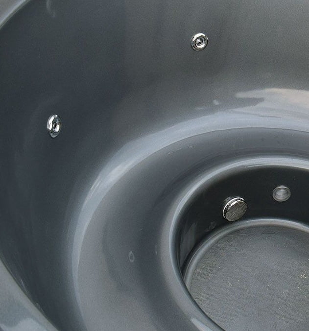 Hud-1 EZ Buildings Sierra 6 Person Round 78 in. Wood Fired Hot Tub