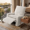 thumbnail image 6 of GASEE Baby Upholstered Glider Recliner Rocking Chair 360° Swivel for Nursery and Living Room – Corduroy Beige, 6 of 10