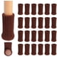 thumbnail image 1 of protectores de suelo para patas de sillas, patas de muebles, patas de sillas, patas de muebles, almohadillas antideslizantes para muebles de 1 a 2 pulgadas (marrón oscuro), 1 of 5