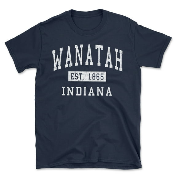Wanatah Indiana Classic Established Men's Cotton T-Shirt