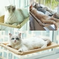 thumbnail image 3 of BYXAS Cat Bed Window, Cat Window Hammock Window Perch, Safety Cat Shelves Space Saving Window Mounted Cat Seat for Large Cats (Beige Premium Set), 3 of 12