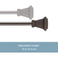 thumbnail image 3 of Kenney KN75350 Seville Tringle à Rideau Décorative Standard pour Fenêtre 5/8 Pouces, 28-48 Pouces, Bronze Huilé, 3 of 11