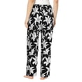 thumbnail image 3 of Naloa Lilies Flowers Print Women’s Ultra-Soft Comfy Pajama Lounge Pants with Pockets & Drawstring, 3 of 8