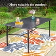 thumbnail image 5 of Sophia & William Patio Outdoor Dining Set Wicker Rattan Chairs and Metal Table Furniture Set, 5 of 10