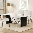 thumbnail image 6 of Costway 1 PCS Upholstered Accent Chair with Sponge Padding Adjustable Foot Pads & Metal Frame, 6 of 10