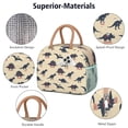 thumbnail image 4 of Womens Beige Dinosaurs Names Pattern Lunch Box for Work,Insulated Lunch Bag for Women,Loncheras Para Mujer,Leakproof Adult Lunch Bag for Work,Beach,Travel,Picnic,Camping, 4 of 7